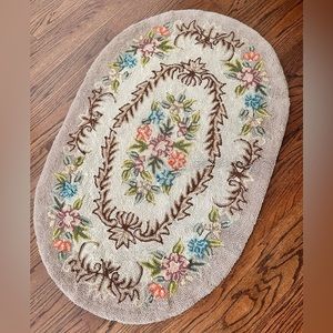 Vintage hooked rug